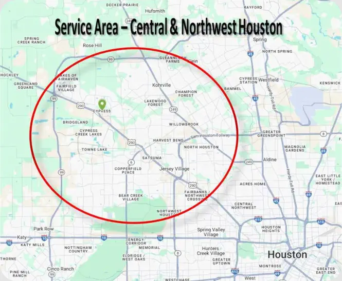 Bug Exterminator Service Area Map